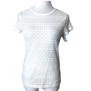 Wanderlux White Lace Top NWT Size Medium
